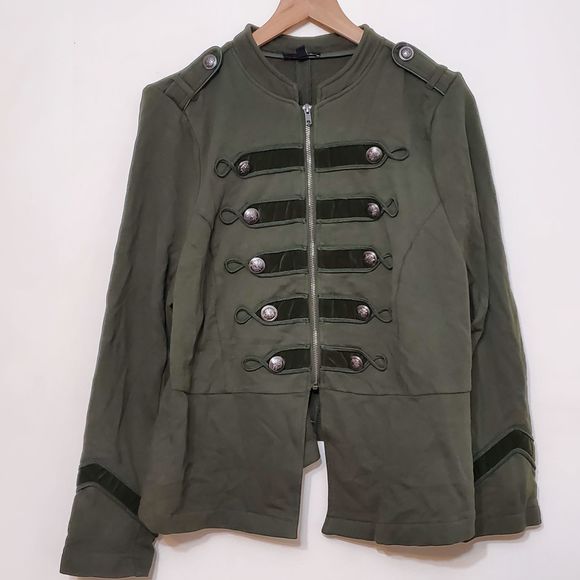 torrid Jackets & Coats Torrid Green Military Inspired Full Zip